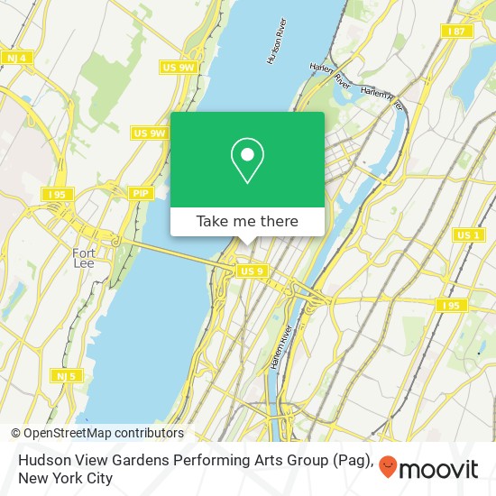 Mapa de Hudson View Gardens Performing Arts Group (Pag)