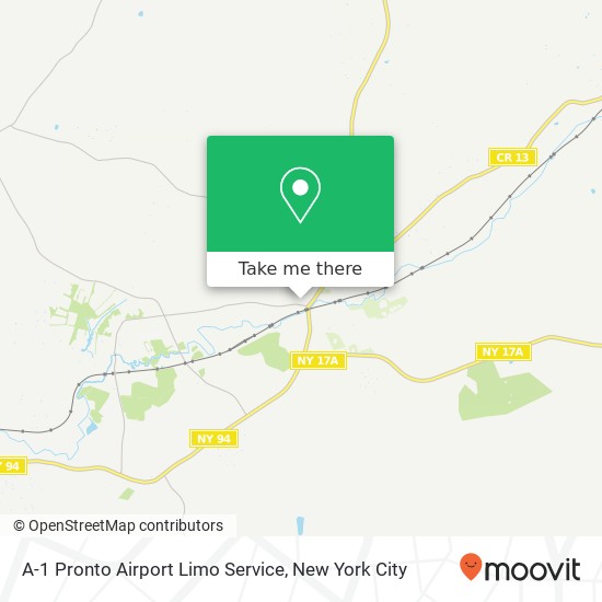 A-1 Pronto Airport Limo Service map