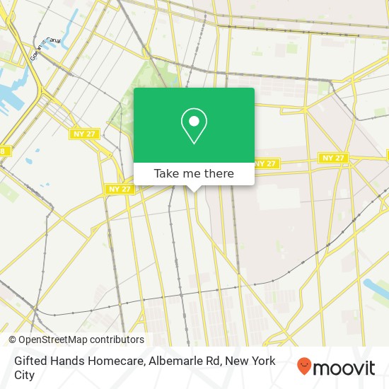 Gifted Hands Homecare, Albemarle Rd map