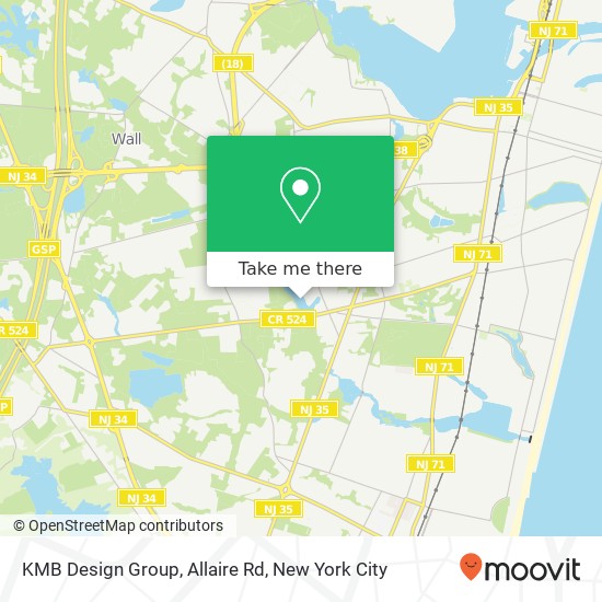 KMB Design Group, Allaire Rd map