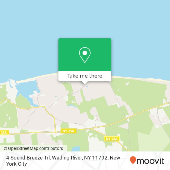 Mapa de 4 Sound Breeze Trl, Wading River, NY 11792