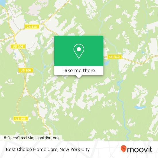 Mapa de Best Choice Home Care, 13 E Fox Chase Rd