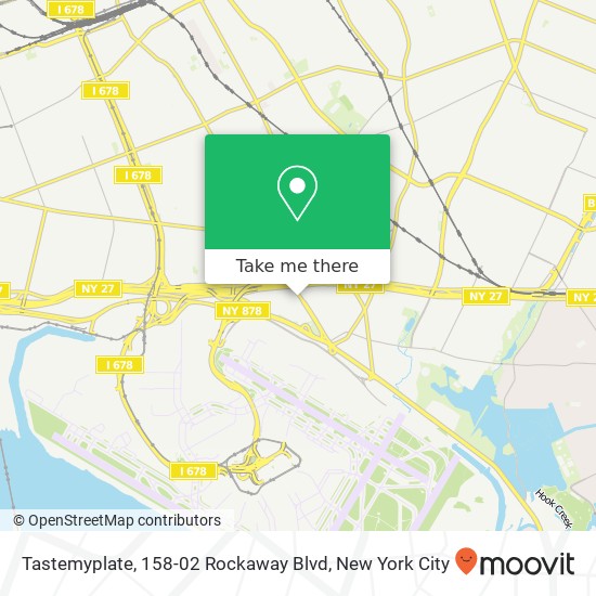 Mapa de Tastemyplate, 158-02 Rockaway Blvd