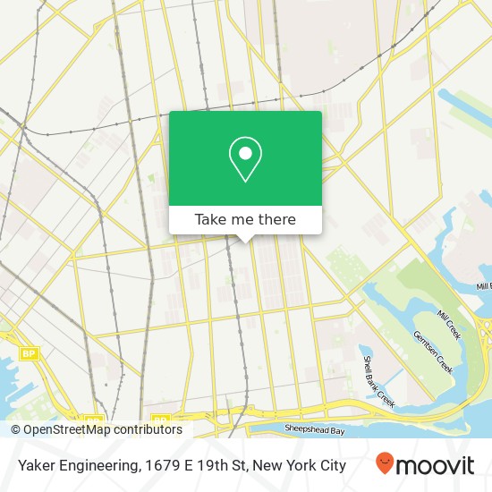 Yaker Engineering, 1679 E 19th St map