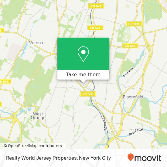 Realty World Jersey Properties map