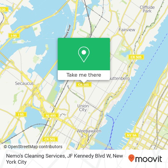 Nemo's Cleaning Services, JF Kennedy Blvd W map