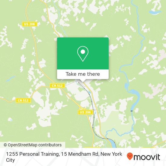1255 Personal Training, 15 Mendham Rd map