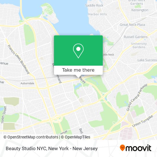 Beauty Studio NYC map