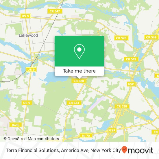 Terra Financial Solutions, America Ave map