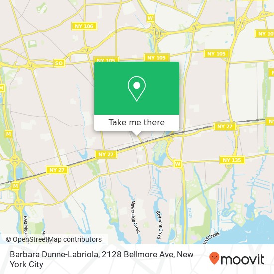 Barbara Dunne-Labriola, 2128 Bellmore Ave map
