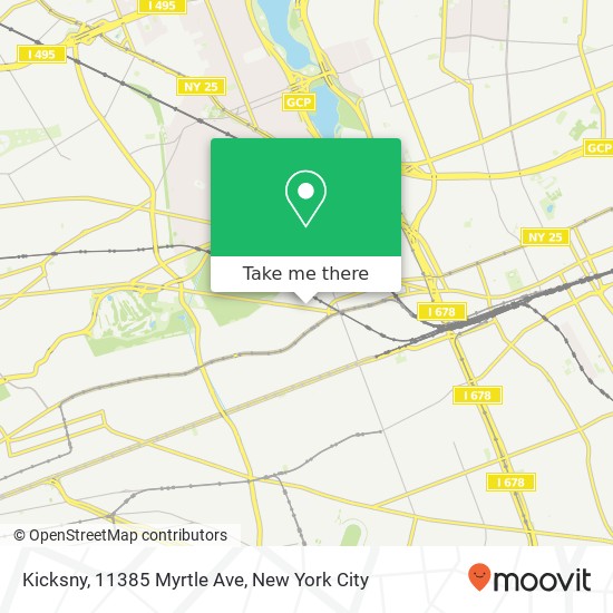 Mapa de Kicksny, 11385 Myrtle Ave