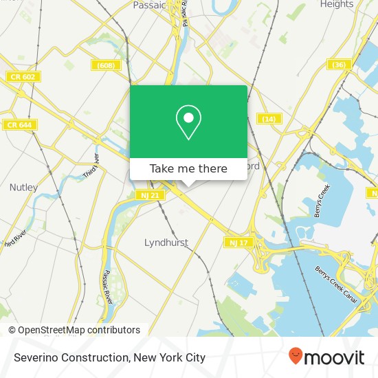 Severino Construction map