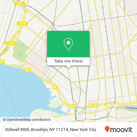 Mapa de Stillwell 80th, Brooklyn, NY 11214