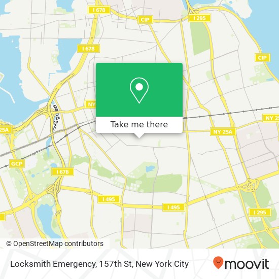 Locksmith Emergency, 157th St map