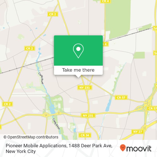 Mapa de Pioneer Mobile Applications, 1488 Deer Park Ave