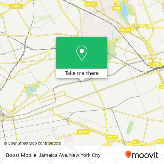 Boost Mobile, Jamaica Ave map