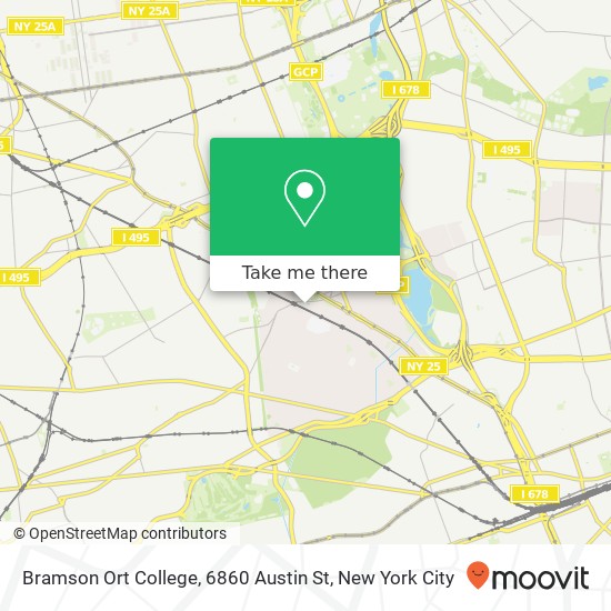 Mapa de Bramson Ort College, 6860 Austin St