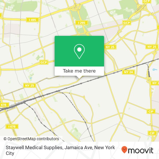 Mapa de Staywell Medical Supplies, Jamaica Ave