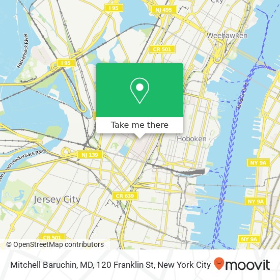 Mapa de Mitchell Baruchin, MD, 120 Franklin St