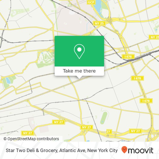 Mapa de Star Two Deli & Grocery, Atlantic Ave