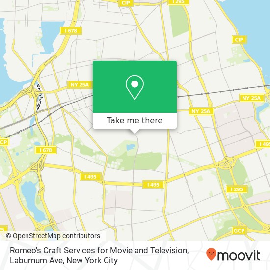 Mapa de Romeo's Craft Services for Movie and Television, Laburnum Ave