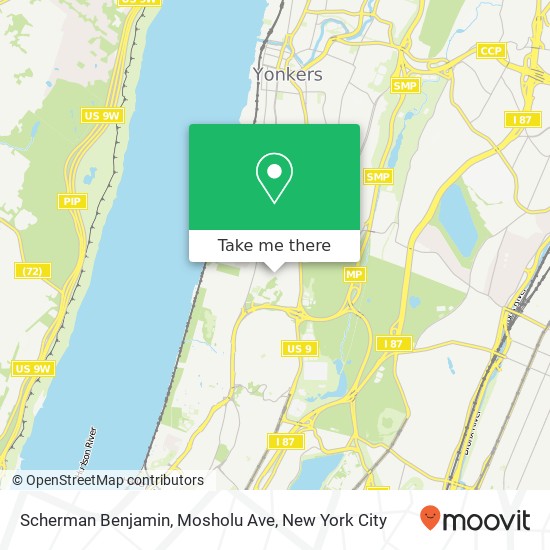 Scherman Benjamin, Mosholu Ave map