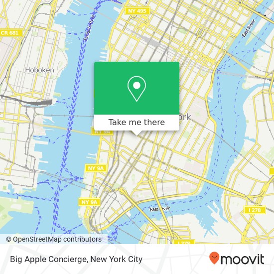 Big Apple Concierge map