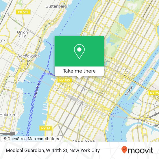 Mapa de Medical Guardian, W 44th St