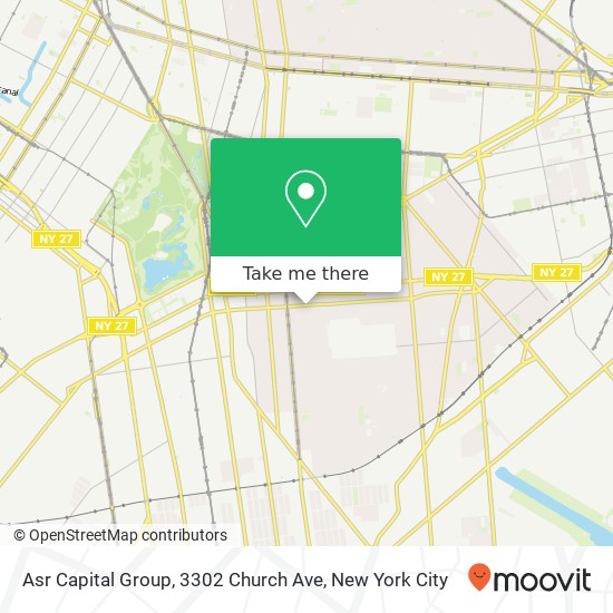 Mapa de Asr Capital Group, 3302 Church Ave