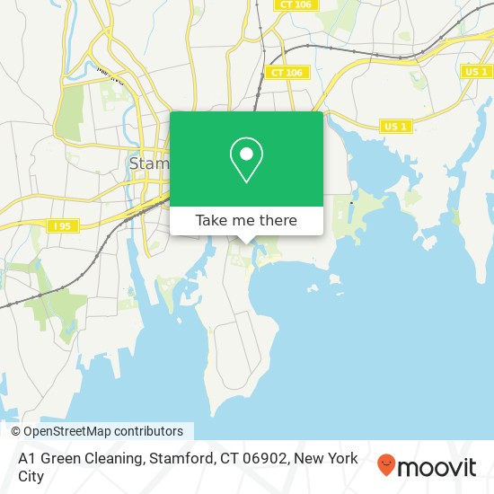Mapa de A1 Green Cleaning, Stamford, CT 06902