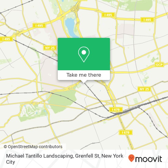 Michael Tantillo Landscaping, Grenfell St map