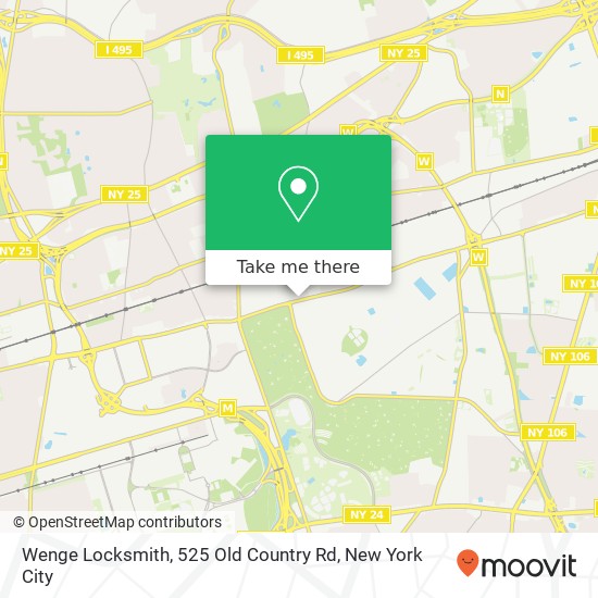 Mapa de Wenge Locksmith, 525 Old Country Rd