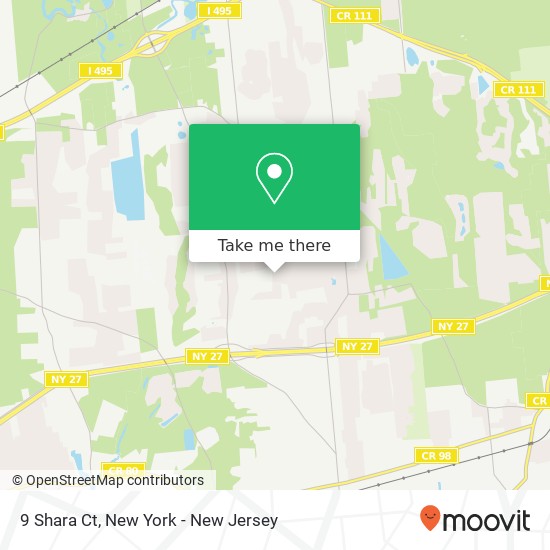 Mapa de 9 Shara Ct, Manorville, NY 11949