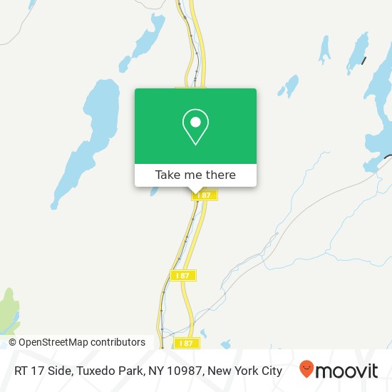 Mapa de RT 17 Side, Tuxedo Park, NY 10987