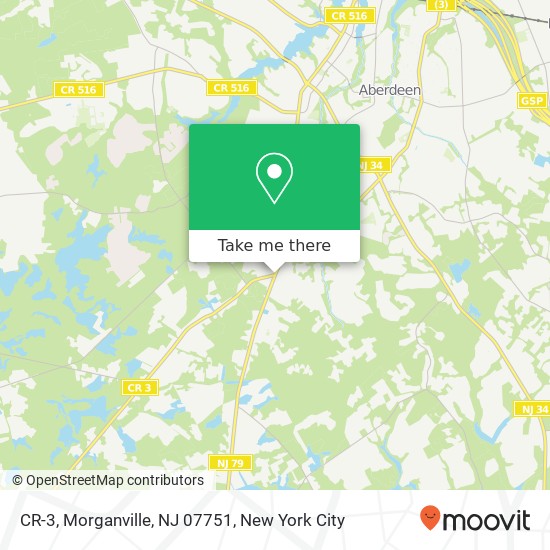 Mapa de CR-3, Morganville, NJ 07751