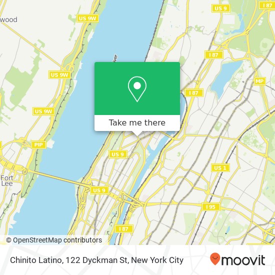 Mapa de Chinito Latino, 122 Dyckman St