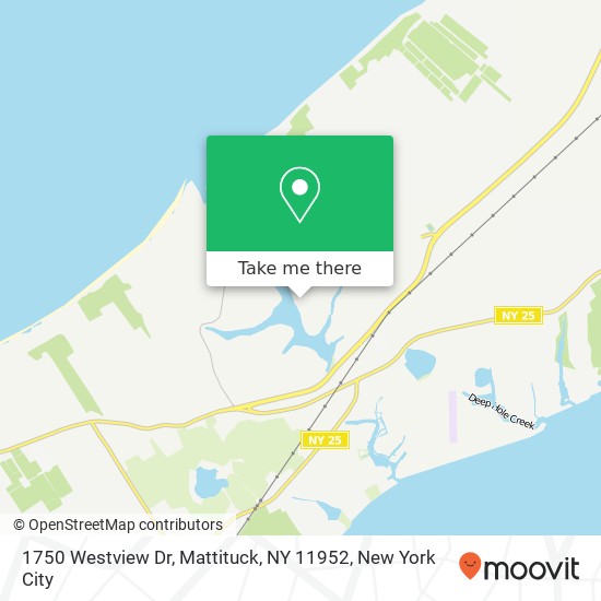 Mapa de 1750 Westview Dr, Mattituck, NY 11952