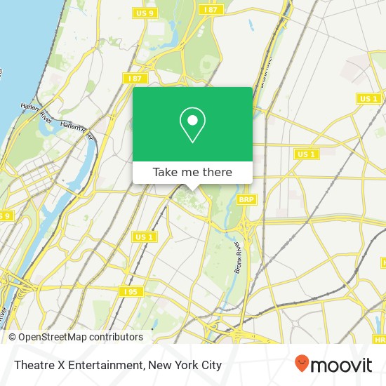 Theatre X Entertainment map