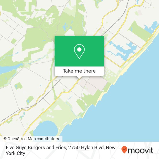 Five Guys Burgers and Fries, 2750 Hylan Blvd map