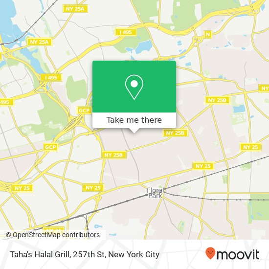 Taha's Halal Grill, 257th St map