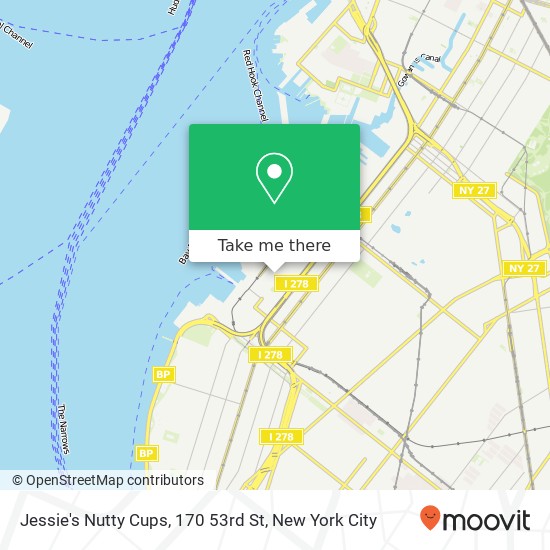 Mapa de Jessie's Nutty Cups, 170 53rd St