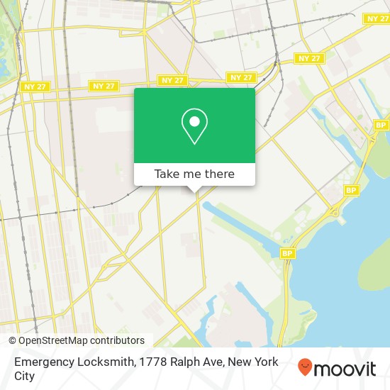 Emergency Locksmith, 1778 Ralph Ave map