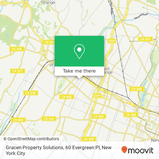 Mapa de Gracen Property Solutions, 60 Evergreen Pl
