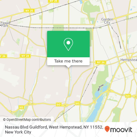 Nassau Blvd Guildford, West Hempstead, NY 11552 map