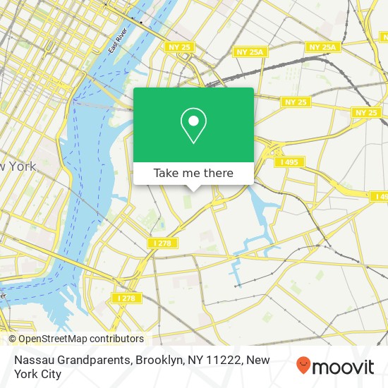 Mapa de Nassau Grandparents, Brooklyn, NY 11222