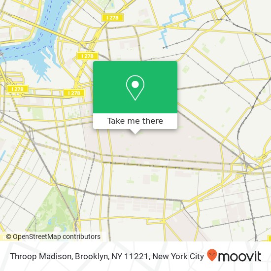 Throop Madison, Brooklyn, NY 11221 map