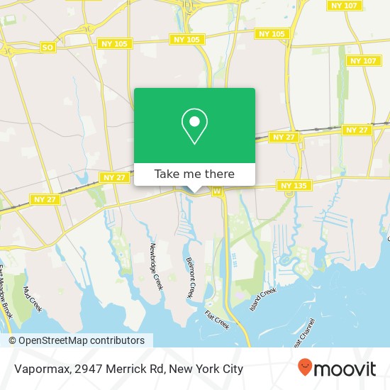 Mapa de Vapormax, 2947 Merrick Rd