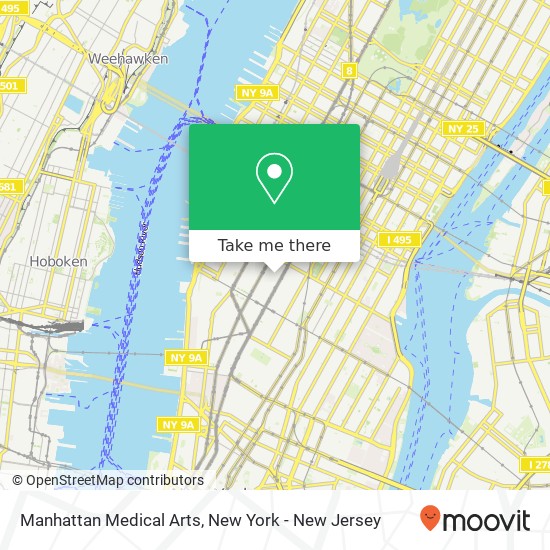 Manhattan Medical Arts map