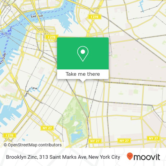 Brooklyn Zinc, 313 Saint Marks Ave map