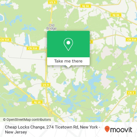 Cheap Locks Change, 274 Ticetown Rd map